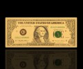 USA Banknot złocony 1$ - JEDEN dolar 
sklep numizmatyczny  www.km12.pl   www.imonety.pl