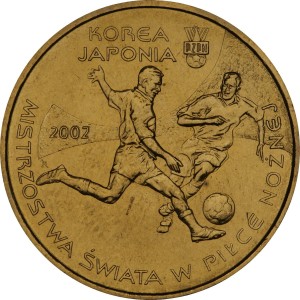 2 zł / 2002 r. - Mistrzostwa Świata w Piłce Nożnej 2002 Korea/Japonia