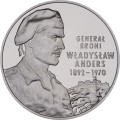 Moneta srebrna 10 zł / 2002 –  Generał broni Władysław Anders (1892-1970).    Sklep Numizmatyczny, Warszawa  www.km12.pl