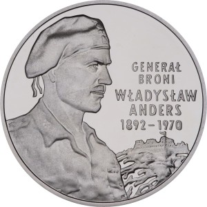 10 zł / 2002 r. -  Gen. Władysław Anders