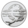 POLSKA: srebrna moneta kolekcjonerska 20 zł / 2003 r. - Zwierzęta Świata – Węgorz europejski (łac. Anguilla anguilla). Sklep Numizmatyczny, Warszawa  www.km12.pl