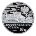 Polska: srebrna moneta kolekcjonerska:  10 zł / 2003 r. - Generał Brygady Stanisław Maczek (1892-1994).        Sklep Numizmatyczny, Warszawa  www.km12.pl