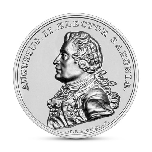 POLSKA: srebrna moneta kolekcjonerska. 50 zł / 2022 r. z serii: Skarby Stanisława Augusta - August II Mocny.   
Warszawa, Sklep Numizmatyczny:   
www.km12.pl