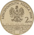 Polska: moneta ze stopu Nordic Gold: 2 zł / 2005 r. -  Historyczne Miasta w Polsce: Cieszyn – woj. śląskie. Sklep Numizmatyczny, Warszawa   www.km12.pl