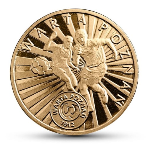 Polska: moneta ze stopu Nordic Gold:   2 zł / 2013 r. - Polskie Kluby Piłkarskie – Warta Poznań. Sklep Numizmatyczny, Warszawa  www.km12.pl