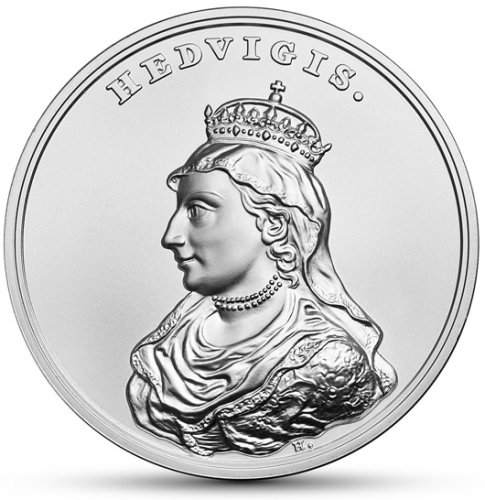 Moneta 50 zł / 2014 r. Skarby Stanisława Augusta - Jadwiga Andegaweńska. Sklep Numizmatyczny, Warszawa: www.km12.pl