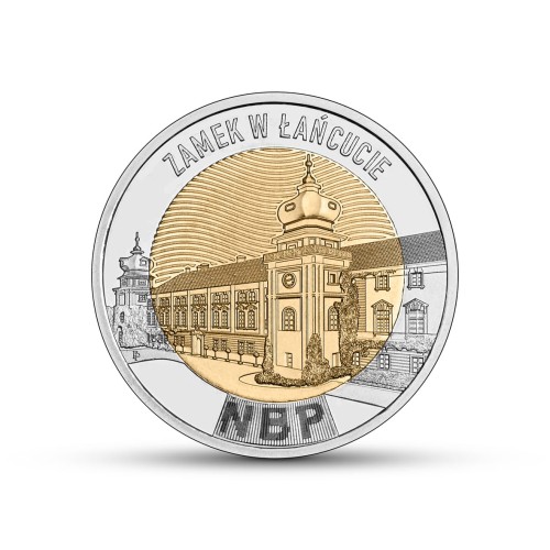 POLSKA: moneta 5 zł / 2024 r. z serii Odkryj Polskę - Zamek w Łańcucie. Warszawa, Sklep Numizmatyczny: www.km12.pl