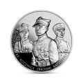 POLSKA: srebrna moneta kolekcjonerska: 50 zł / 2025 r. - 85. rocznica zbrodni katyńskiej. Warszawa,  Sklep Numizmatyczny:    www.numizmaty.waw.pl