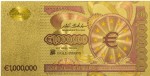 BANKNOT 1 000 000 EURO MILION EURO