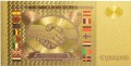1000000 euro one million euro banknot złocony                www.km12.pl