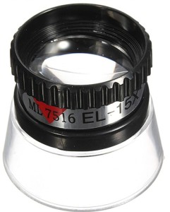 Monokl jubilerski, lupa jubilerska (15x)