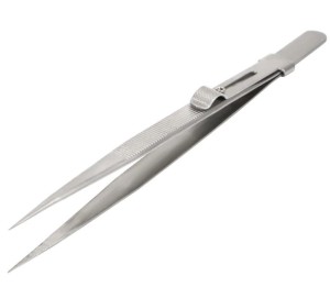 Pęseta jubilerska z bardzo cienką końcówką - 162 mm