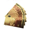 Banknot złocony - replika banknotu 10 Euro. Sklep Numizmatyczny, Warszawa ul. Króla Maciusia 12. www.km12.pl