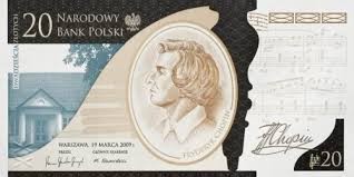 Banknot 20 zł / 2010 r. - Fryderyk Chopin  www.km12.pl