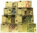 Banknot złocony - replika banknotu 50 Euro. Sklep Numizmatyczny, Warszawa ul. Króla Maciusia 12. www.km12.pl