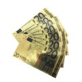 Banknot złocony - replika banknotu 20 Euro. Sklep Numizmatyczny, Warszawa ul. Króla Maciusia 12. www.km12.pl
