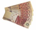 Banknot złocony - replika banknotu 500 Euro. Sklep Numizmatyczny, Warszawa ul. Króla Maciusia 12. www.km12.pl