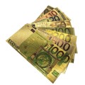 Banknot złocony - replika banknotu 1000 Euro. Sklep Numizmatyczny, Warszawa ul. Króla Maciusia 12. www.km12.pl