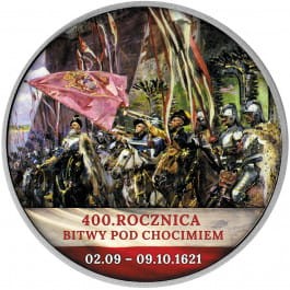 400. rocznica bitwy pod Chocimiem, srebrny numizmat