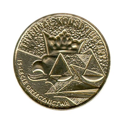 2 zł 2001 r. 15-lecie orzecznictwa Trybunału Konstytucyjnego sklep numizmatyczny www.km12.pl