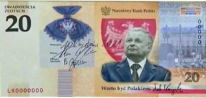 Banknot 20 zł / 2021 r. - Lech Kaczyński